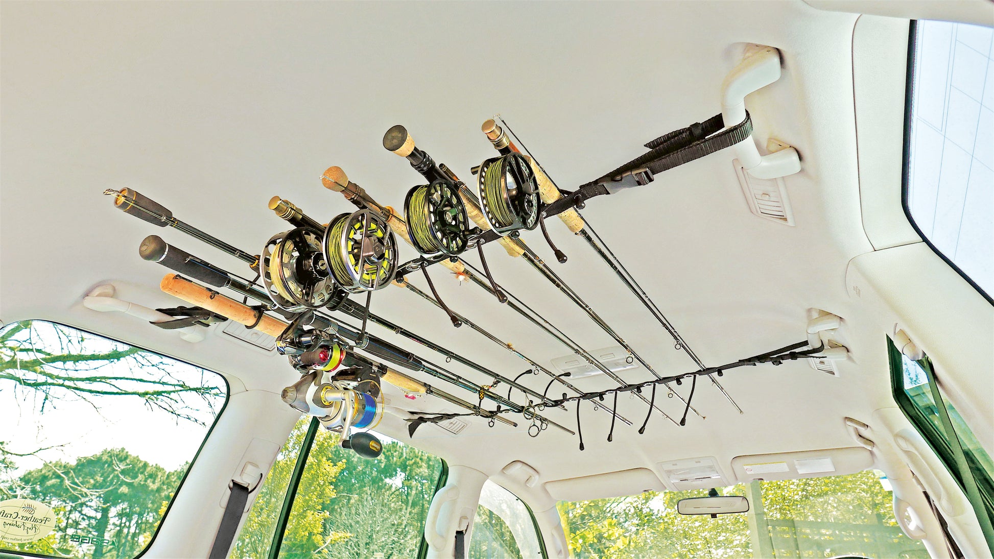 car fishing rod rack products for sale